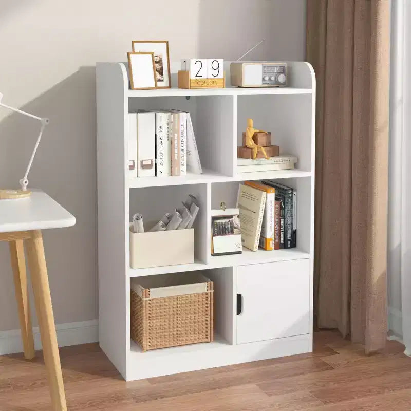 Libreria a 6 cubi, Scaffale per bambini, Scaffale a 3 livelli autoportante, Organizzatore multiuso con cubi contenitori per la cameretta dei bambini, camera da letto, studio, ufficio, soggiorno