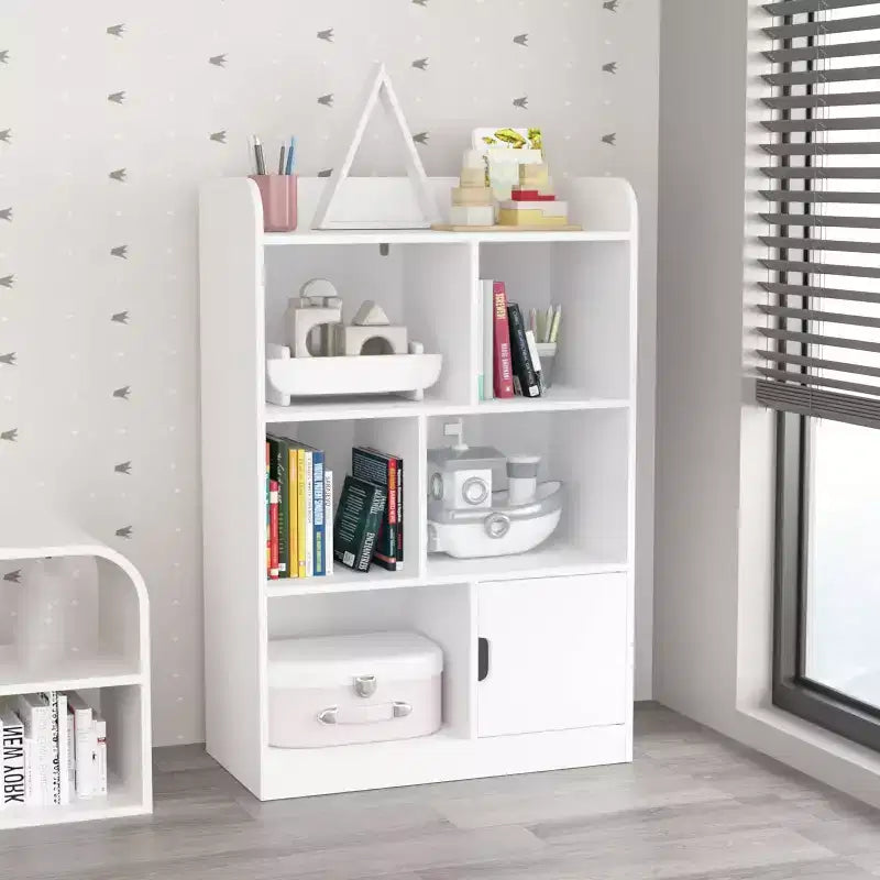 Libreria a 6 cubi, Scaffale per bambini, Scaffale a 3 livelli autoportante, Organizzatore multiuso con cubi contenitori per la cameretta dei bambini, camera da letto, studio, ufficio, soggiorno