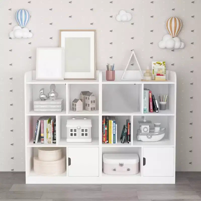 Libreria a 6 cubi, Scaffale per bambini, Scaffale a 3 livelli autoportante, Organizzatore multiuso con cubi contenitori per la cameretta dei bambini, camera da letto, studio, ufficio, soggiorno
