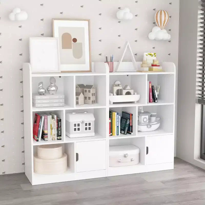 Libreria a 6 cubi, Scaffale per bambini, Scaffale a 3 livelli autoportante, Organizzatore multiuso con cubi contenitori per la cameretta dei bambini, camera da letto, studio, ufficio, soggiorno