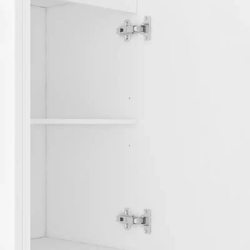 Mobile Madia Moderno Credenza con Ante Scanalate, Ripiani Regolabili, Armadietto Consolle d'Accento per Sala da Pranzo - Panipeachy