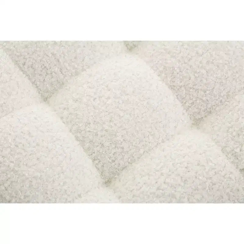 TUYOHW Panca scarpiera morbida Teddy da 32 pollici con ripiano, panca ottomana moderna a fine letto, panca da ingresso con contenitore e gambe in metallo, capacità di 300 libbre