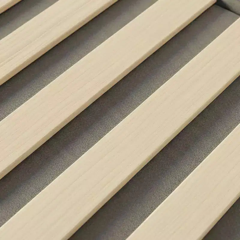 Karl Home Struttura letto matrimoniale in legno massello con testiera in rattan