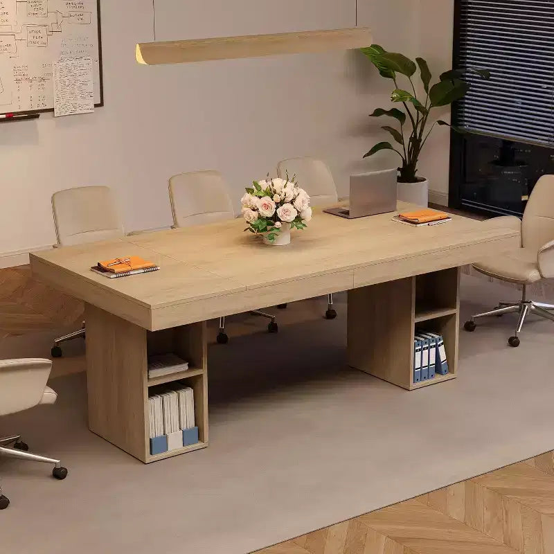 Tavolo da pranzo grande da 160 cm per 4-6 persone con doppio scomparto laterale, tavolo da cucina in legno con ampio piano e struttura robusta, tavolo da pranzo rettangolare