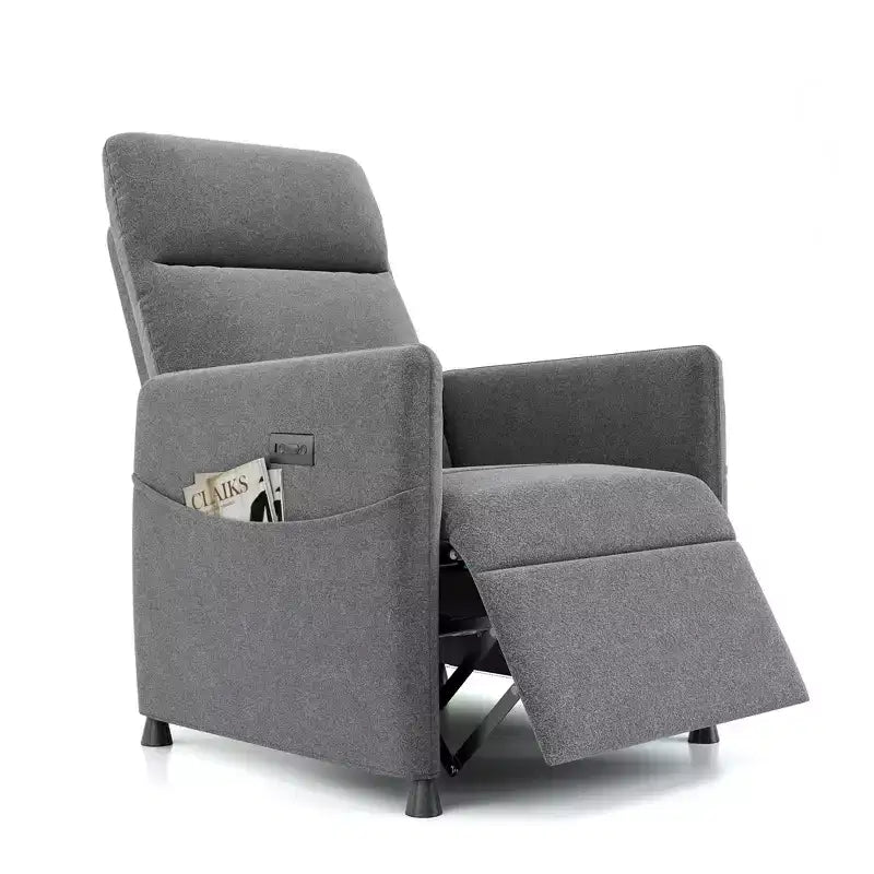 Poltrona Reclinabile Elettrica MAYEERTY, con Poggiapiedi, Seduta Imbottita per Piccoli Spazi, Salotto e Home Cinema