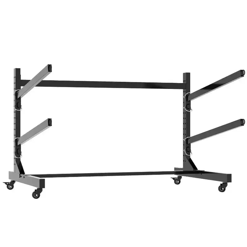 VIYET 27H Porta Kayak Autoportante, Supporto Regolabile Resistente con Ruote Bloccabili, Contiene 2 Kayak/Canoa/SUP/Tavole da Surf (Nero)