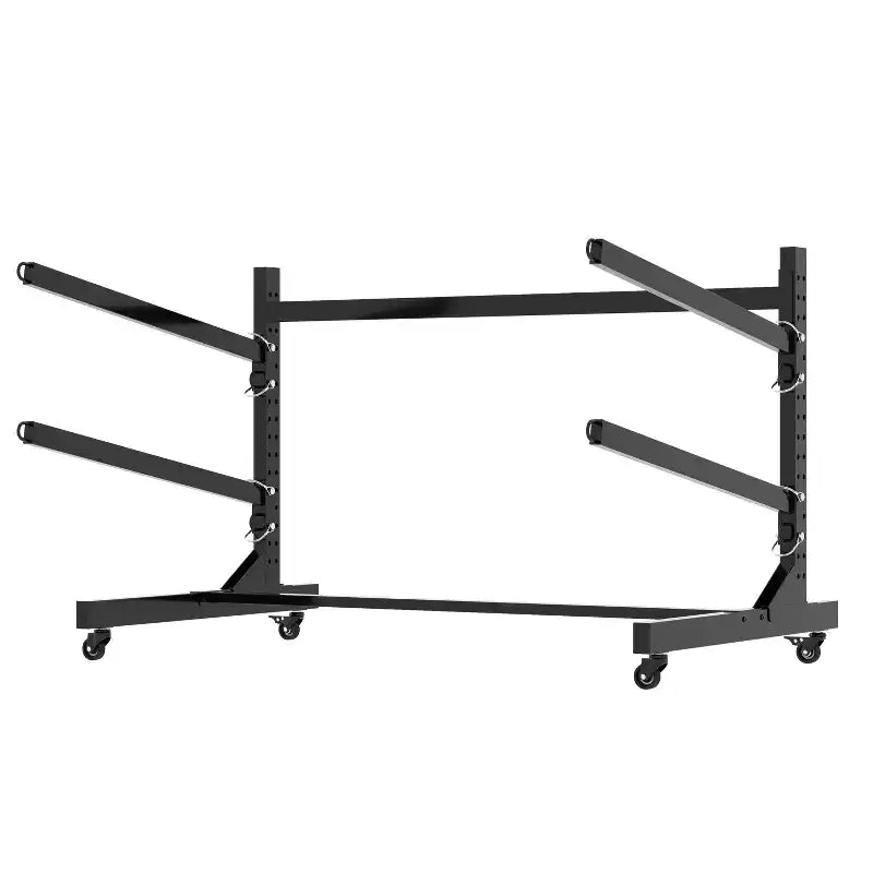 VIYET 27H Porta Kayak Autoportante, Supporto Regolabile Resistente con Ruote Bloccabili, Contiene 2 Kayak/Canoa/SUP/Tavole da Surf (Nero)