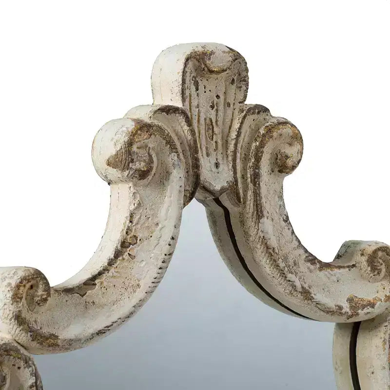 Specchio da parete in stile rustico con decorazioni, elemento d'arredo artistico, da appendere in verticale/orizzontale per soggiorno, camera da letto, ingresso