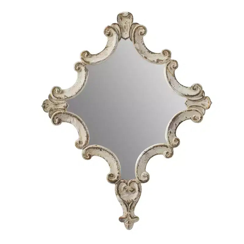 Specchio da parete in stile rustico con decorazioni, elemento d'arredo artistico, da appendere in verticale/orizzontale per soggiorno, camera da letto, ingresso
