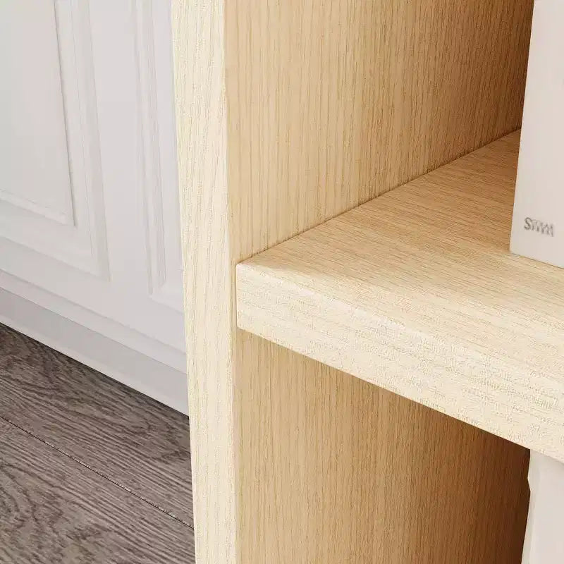 COZONY Libreria per Bambini con 8 Scomparti, Organizer Porta Giocattoli in Legno, con Design a Tetto per Sala Giochi Cameretta
