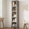 COZONY 70 Narrow 5 Tier Bookcase, Tall Slim Wooden Bookshelf with Open Shelves for Living Room Office