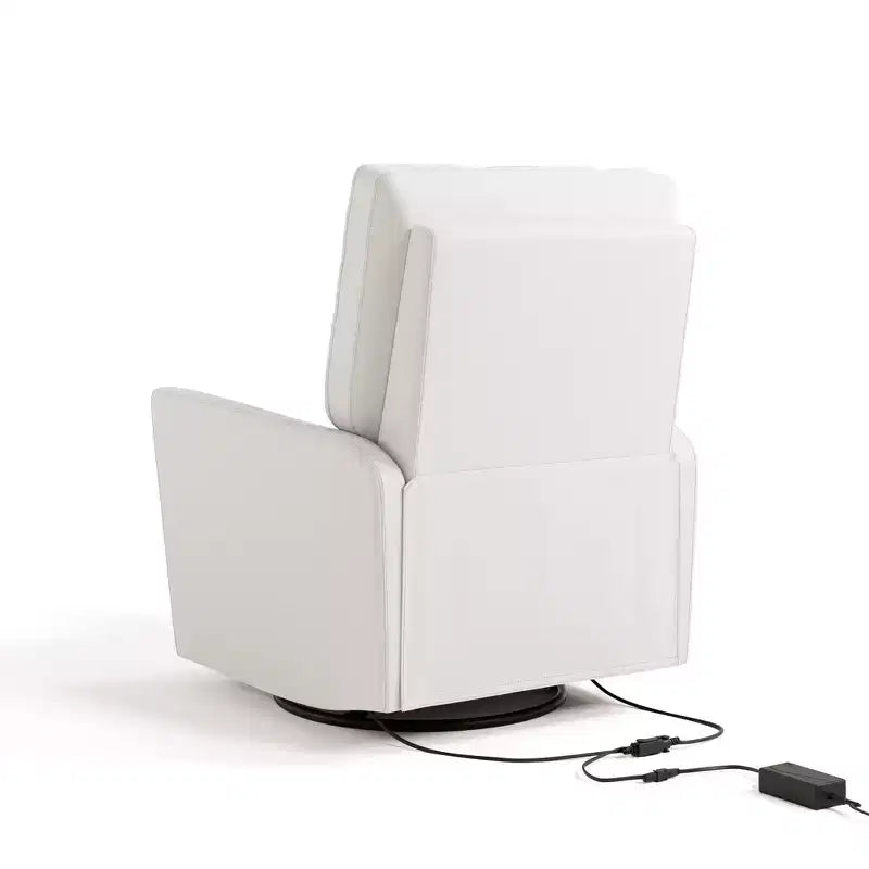 Storkcraft Santorini Deluxe Poltrona reclinabile girevole elettrica con doppia ricarica USB