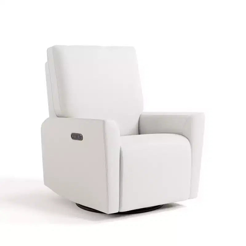 Storkcraft Santorini Deluxe Poltrona reclinabile girevole elettrica con doppia ricarica USB