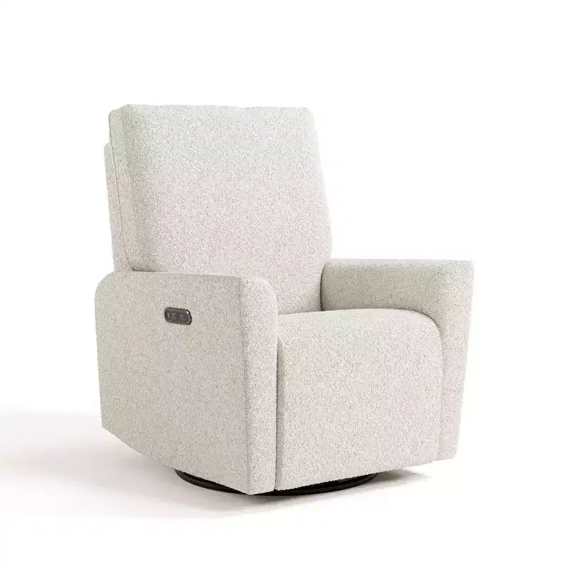 Storkcraft Santorini Deluxe Poltrona reclinabile girevole elettrica con doppia ricarica USB