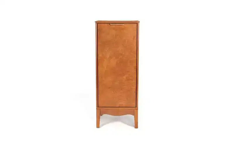 sumyeg Modern Bathroom Floor & Linen Cabinet with Adjustable Shelves and Antique Brass Hardware
