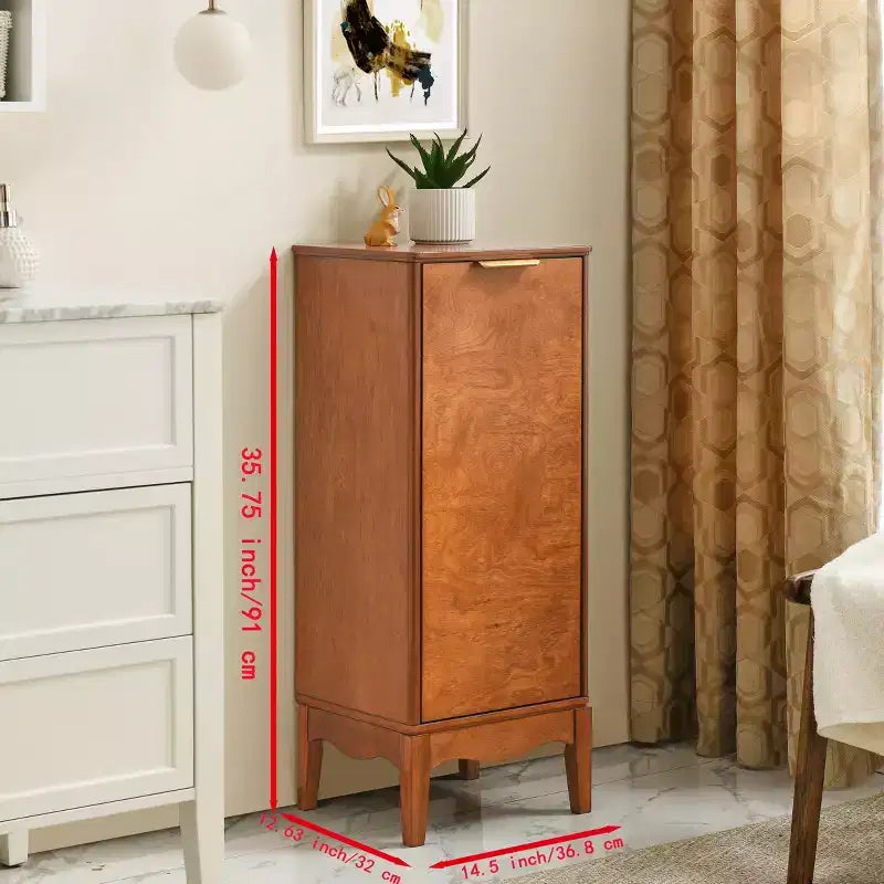 sumyeg Mobile Bagno e Mobiletto per Biancheria Moderni con Ripiani Regolabili e Accessori in Ottone Antico