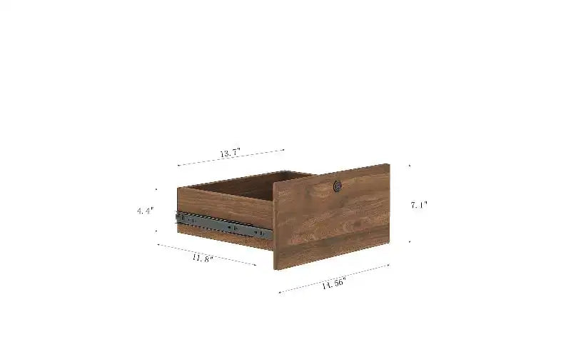 Comodino alto TUYOHW con luce notturna e stazione di ricarica, tavolino con libreria, comodini moderni con armadietto per la camera da letto