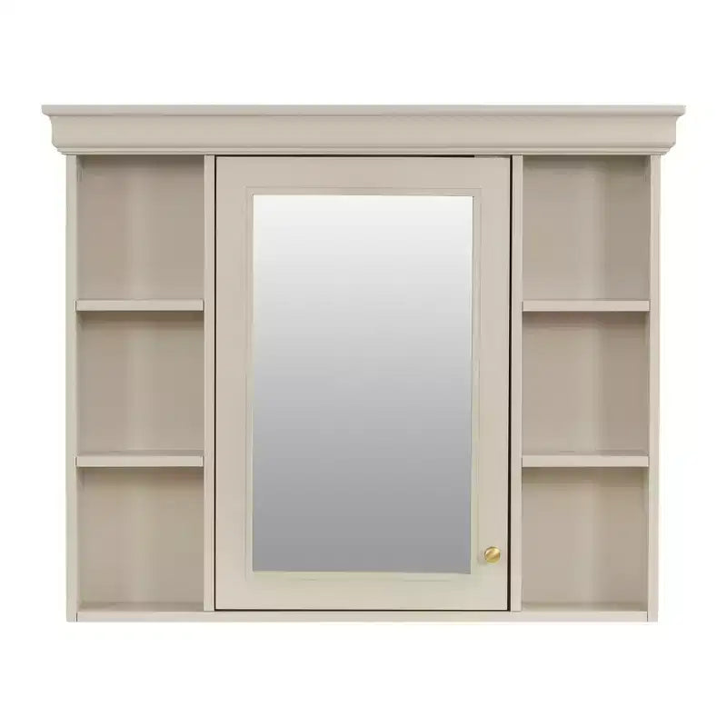 Mobile bagno con lavabo da 36 pollici, Specchio contenitore bagno con ripiano regolabile, Mobiletto contenitore bagno con cassetti