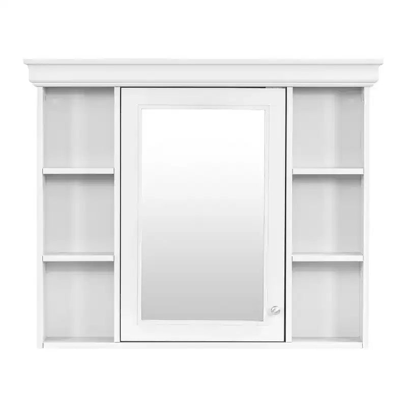 Mobile bagno con lavabo da 36 pollici, Specchio contenitore bagno con ripiano regolabile, Mobiletto contenitore bagno con cassetti