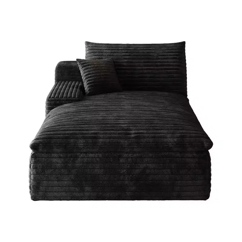 MAYEERTY Set di 4 Sedie da Pranzo Moderne Capitonnè, Rivestite in Lino, Gambe in Legno di Gomma Nero