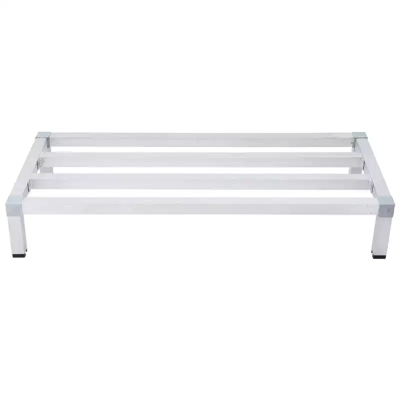 Acekool Scaffale Dunnage in Alluminio Capacità 450 kg, Stoccaggio Commerciale Resistente 122x35.5x20.3 cm per Cucina, Ristorante o Supermercato