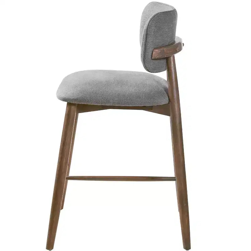 Christopher Knight Home Grace Sgabelli da bancone imbottiti transizionali in legno di Hevea con schienale curvo (set da 2)