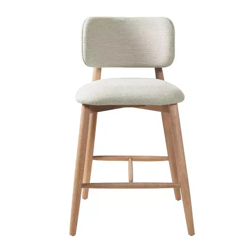 Christopher Knight Home Grace Sgabelli da bancone imbottiti transizionali in legno di Hevea con schienale curvo (set da 2)