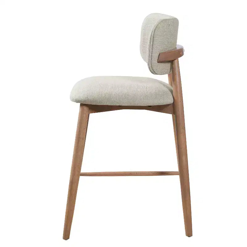 Christopher Knight Home Grace Sgabelli da bancone imbottiti transizionali in legno di Hevea con schienale curvo (set da 2)