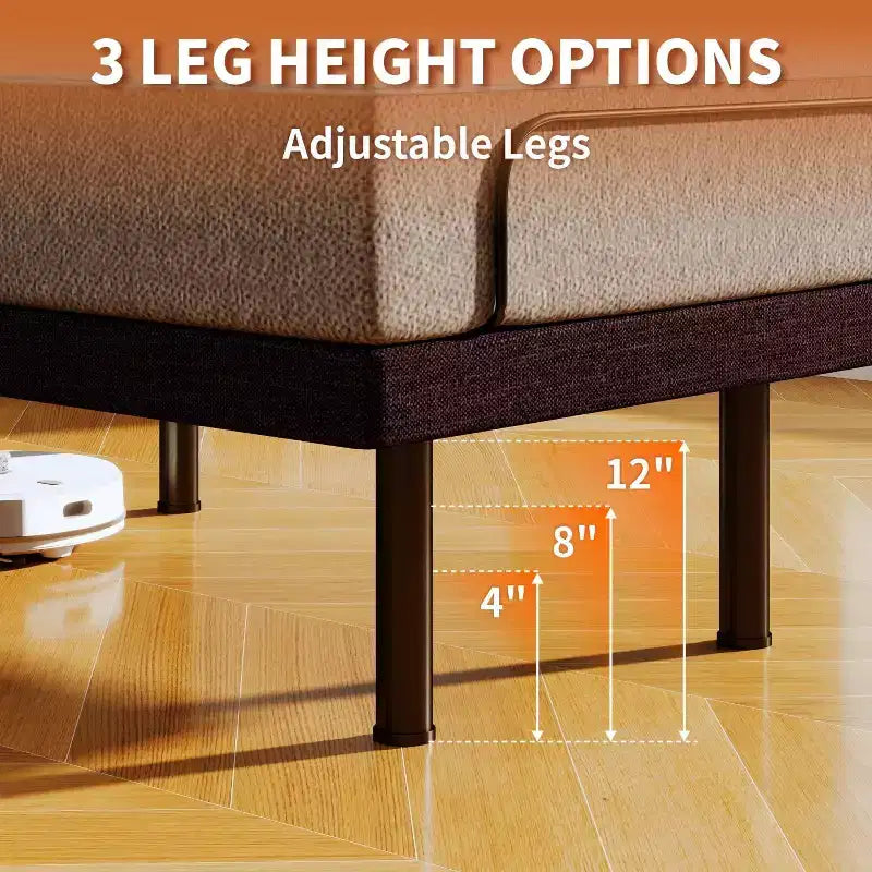 Struttura letto regolabile Dyonery Twin XL, inclinazione indipendente testa e piedi, struttura in metallo, gravità zero e anti-russamento, motore silenzioso, montaggio facile senza attrezzi