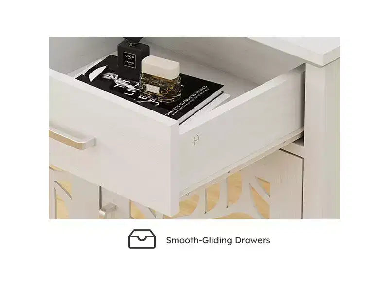 Bestier Credenza da buffet moderna con ripiani regolabili, Mobile contenitore da dispensa con 3 cassetti e 3 ante