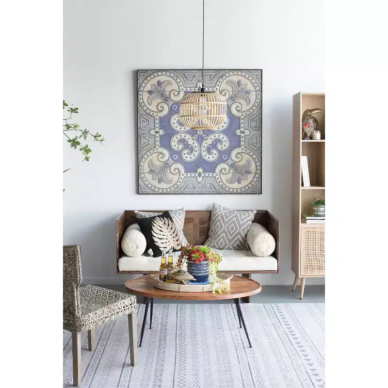 Tavolino ovale da salotto Tavolo centrale 99x66x41 cm