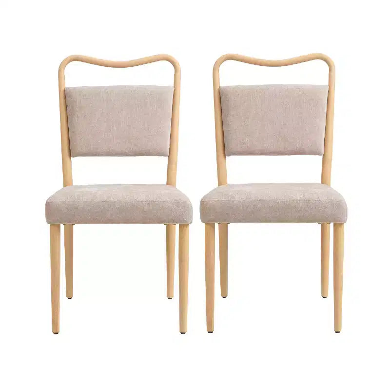 Christopher Knight Home Wanda Sedie da Pranzo Imbottite Mid-Century Modern (Set di 2)
