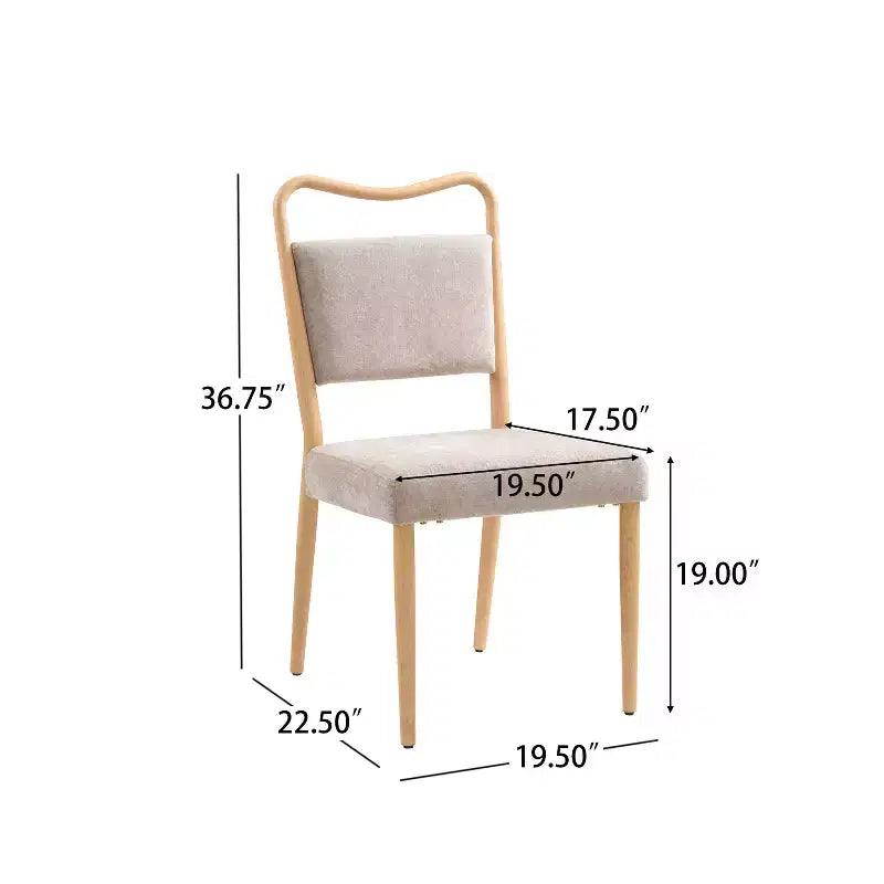Christopher Knight Home Wanda Sedie da Pranzo Imbottite Mid-Century Modern (Set di 2)