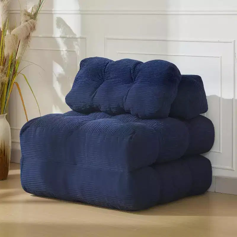 Divano Letto Pieghevole Confezione da 2, Poltrona Letto Singola Convertibile con Cuscino Schienale Ergonomico, Divano Lounge da Terra per Soggiorno, Camera da Letto