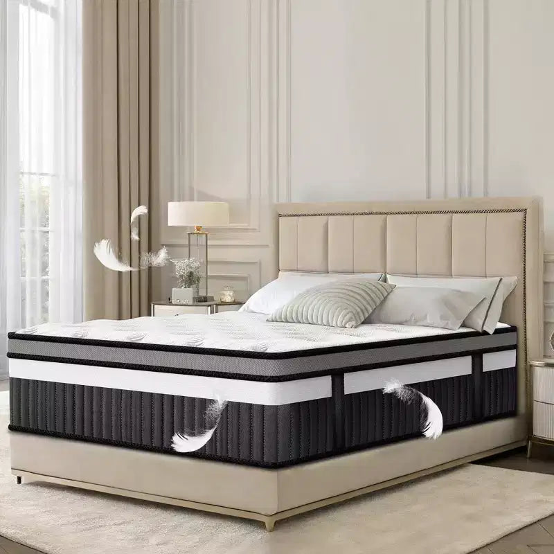 14 King Cooling Gel Memory Foam Mattress in a Box C Medium Firm, Pressure Relief, Breathable
