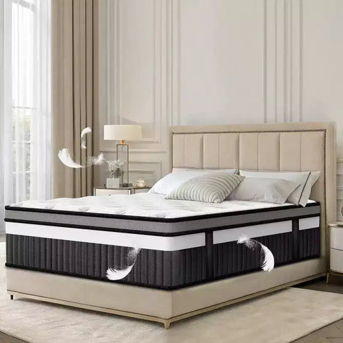 14 King Cooling Gel Memory Foam Mattress in a Box C Medium Firm, Pressure Relief, Breathable
