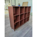 Cube Bookshelf, 12 Cube Storage Organizer Shelf, Freestanding Open Bookcase, Display Cabinet Organizer with Base for Home Office