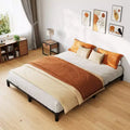 6-Inch Heavy-Duty Metal Bed Frame  Low-Profile Platform with Noise-Free Steel Support, No Box Spring Needed, Easy Tool-Free Assembly