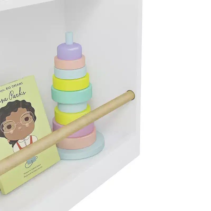 Libreria per bambini a 3 ripiani, porta-libri per bambini, organizer per sala giochi, cameretta, scuola materna
