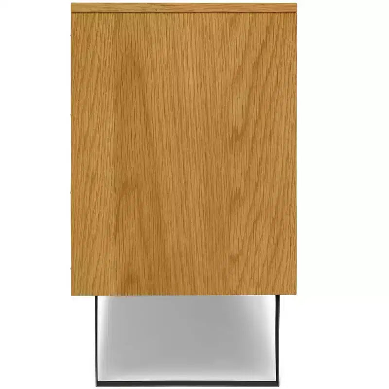 Credenza/buffet Mitchell moderna industriale rettangolare da 60 x 17 pollici in impiallacciatura di rovere