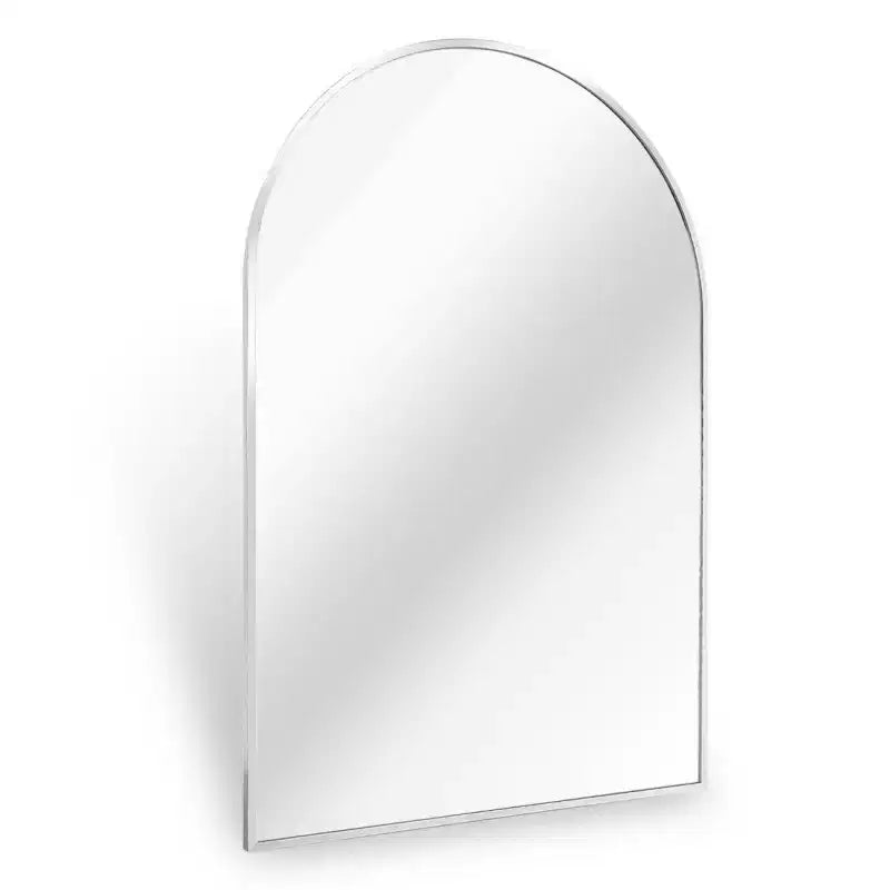 Specchio da parete contemporaneo ad arco 36 x 24, specchio da bagno a forma di arco con cornice in lega di alluminio - Panipeachy