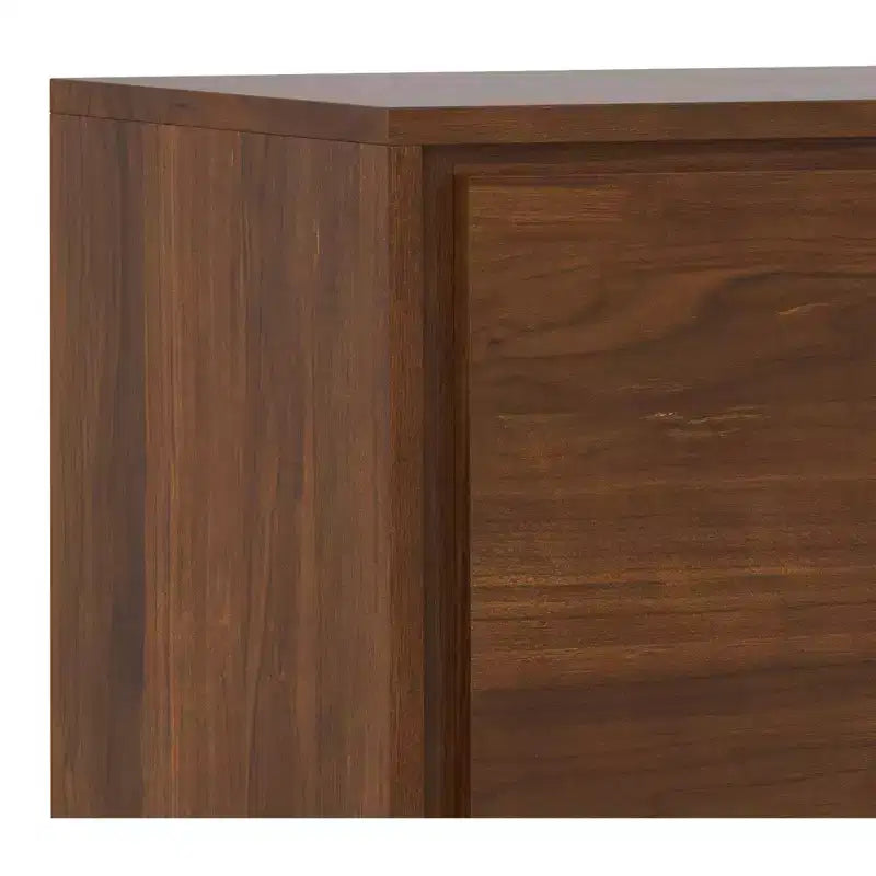 Mobile contenitore medio Mitchell, largo 99 cm, in legno massello, stile industriale moderno