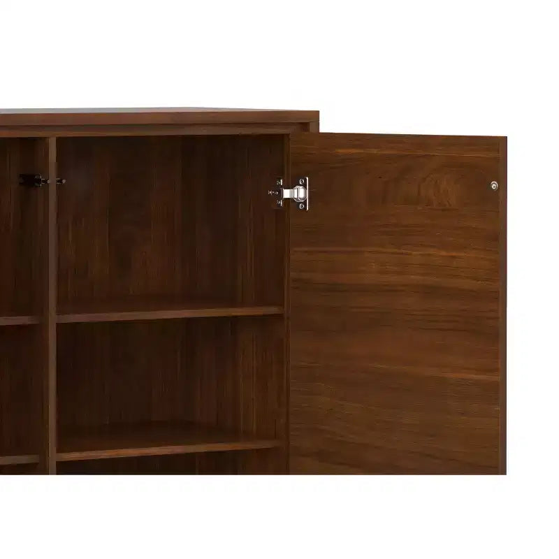 Mobile contenitore medio Mitchell, largo 99 cm, in legno massello, stile industriale moderno