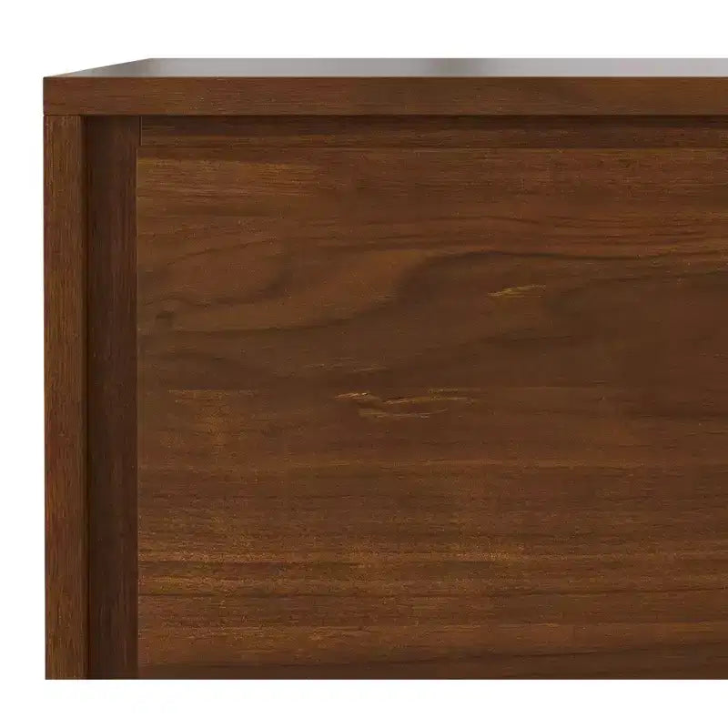 Mobile contenitore medio Mitchell, largo 99 cm, in legno massello, stile industriale moderno