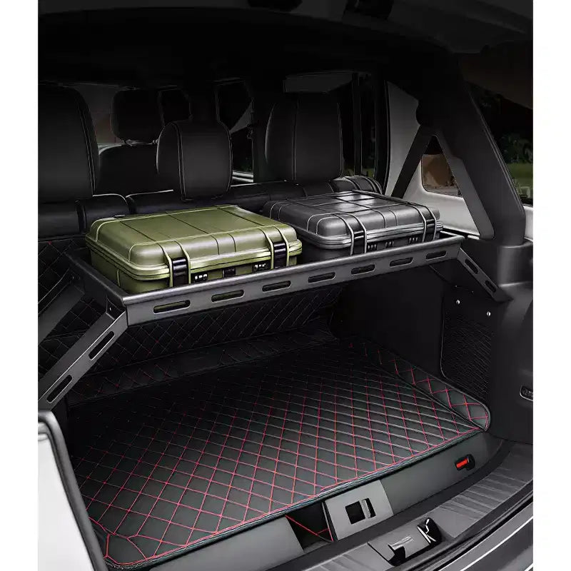 Portapacchi posteriore resistente per Wrangler JK JKU JL JLU Unlimited 4DR 2007-2025 - Portabagagli in acciaio al carbonio da 350 libbre - Facile installazione