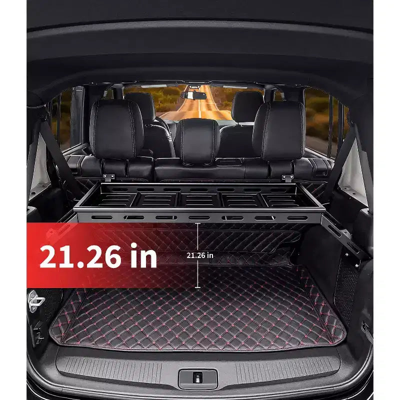 Portapacchi posteriore resistente per Wrangler JK JKU JL JLU Unlimited 4DR 2007-2025 - Portabagagli in acciaio al carbonio da 350 libbre - Facile installazione