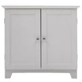 Redmon Shaker Style Double Door Storage Cabinet, Modern Wooden Furniture, White