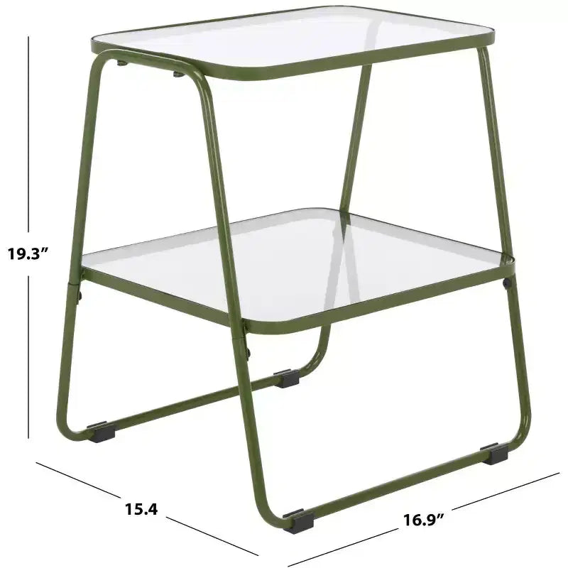 Tavolino d'appoggio a 2 ripiani Zunia - ACC2330 - Safavieh