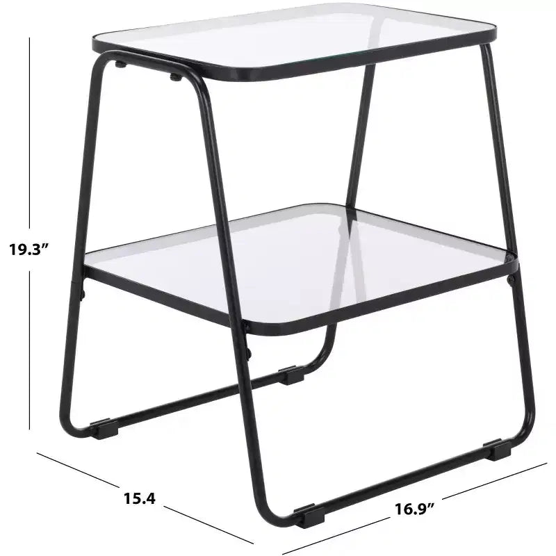 Tavolino d'appoggio a 2 ripiani Zunia - ACC2330 - Safavieh