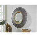 Signature Design by Ashley Dallmen Wall Accent Mirror, Suburst Design with Gold Finish